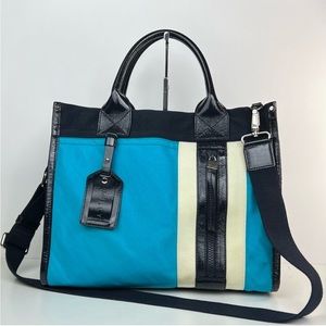 MILLY tote bag -blue and black.